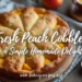 fresh peach cobbler with cake mix