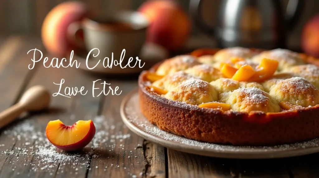 peach cobbler with cake mix and canned peaches